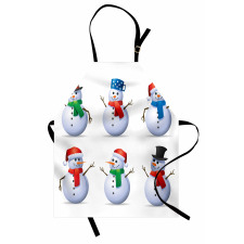 Snowmen with Hats Apron