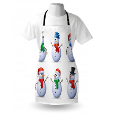 Snowmen with Hats Apron