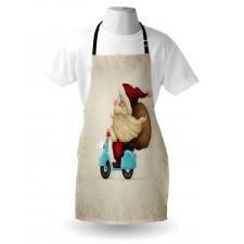 Santa on Motorcycle Apron