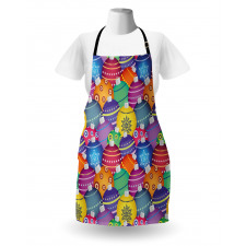 Colorful Xmas Balls Apron