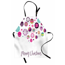 Retro Graphic Baubles Apron