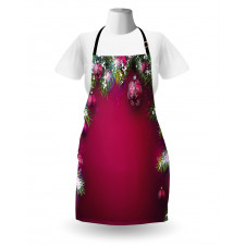 Tree Balls Snowflakes Apron