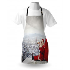 Santa on the Roof Apron