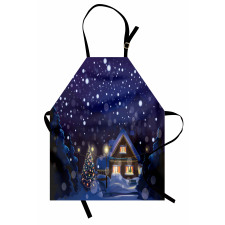 Winter Night House Apron