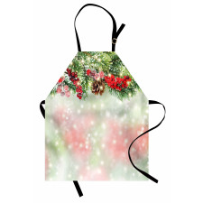 Green Branches Holly Apron