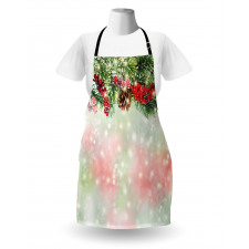 Green Branches Holly Apron