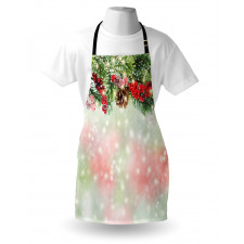 Green Branches Holly Apron