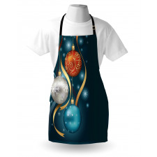 Vivid Balls Ribbons Apron