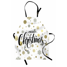 Merry Xmas Snowflake Apron