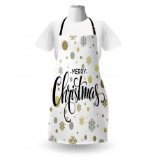 Merry Xmas Snowflake Apron