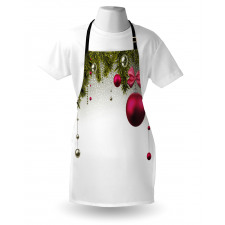 Vivid Fir Twigs Balls Apron