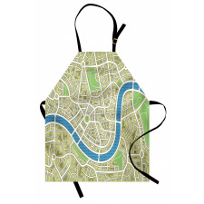 Street Map Metropolis City Apron