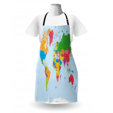 Colorful Political World Apron