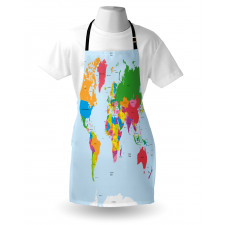 Colorful Political World Apron