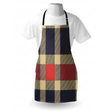 Vintage Plaid Lines Apron