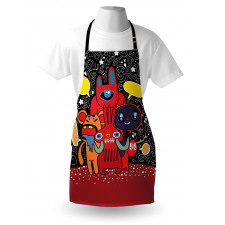 Monster Funny Characters Apron