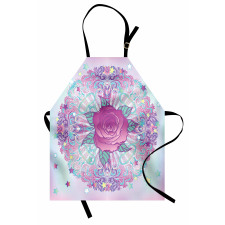 Psychedelic Rose Mandala Apron