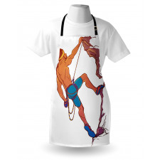 Rock Climber Cliff Sports Apron