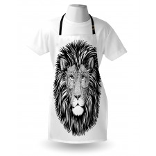 Wild Hipster Lion Glasses Apron