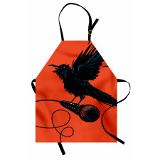 Raven with Microphone Apron