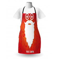 Rock Santa Claus Xmas Apron