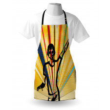 Retro DJ Colorful Disco Apron