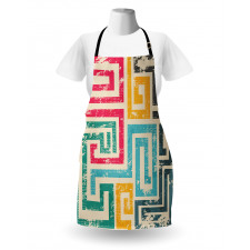 Vintage Spiral Colorful Apron