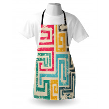 Vintage Spiral Colorful Apron