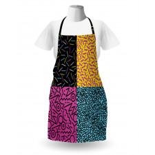 Eighties Funky Pop Doodle Apron