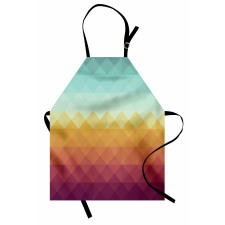 Abstract Checkered Pastel Apron