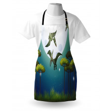 Flying Cartoon Animals Apron