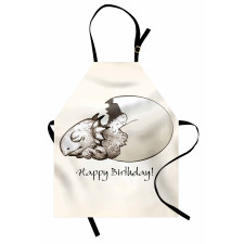 Birthday Newborn Dino Apron