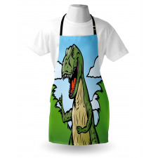 Cartoon T-Rex Funny Apron