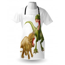 2 Dinosaurs Pattern Apron