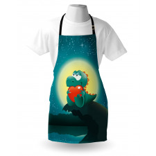 Romantic Dino Apron