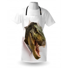 Dino Tears up Paper Apron