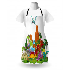Funny Creatures Trees Apron