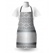 Baroque Damask Curves Apron