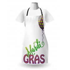 Cartoon Mardi Gras Apron