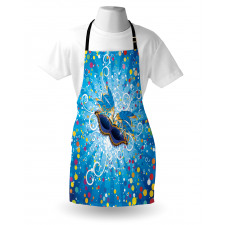 Colorful Dots Swirls Apron