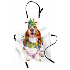Happy Dog Jester Hat Apron