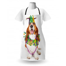 Happy Dog Jester Hat Apron