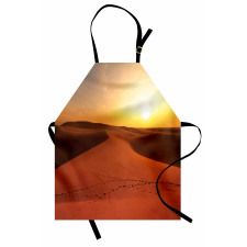 Footprints on Sand Dunes Apron