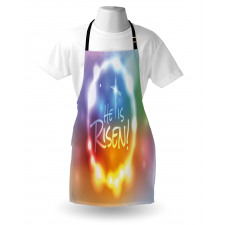 He Has Risen Abstract Apron