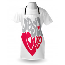 Retro Love Heart Apron