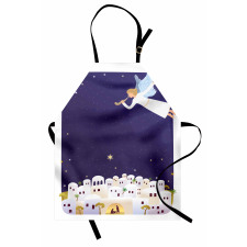 Ancient Figure Illustration Apron