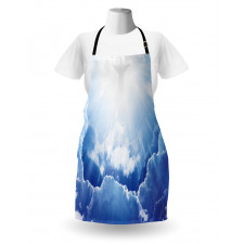 Ethereal Blue Sky Apron