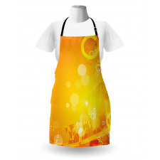 Circles Dots Sunburst Apron