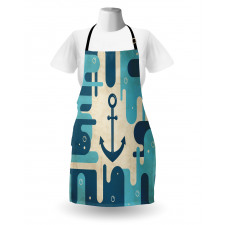 Sea Abstract Design Apron