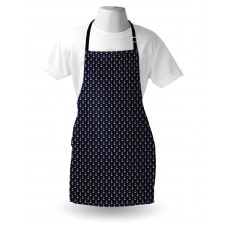 Small White Anchors Apron